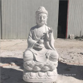 marble sitting down buddha statue